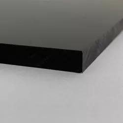 Plaque PVC rigide noir | Aspect brossé