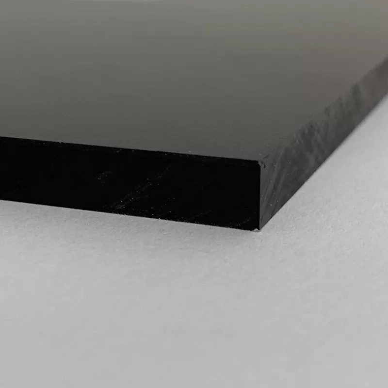 Plaque PVC rigide noir | Aspect brossé