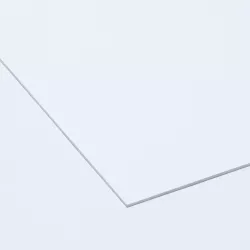 Plaque de PVC rigide de couleur blanc 640 aspect satiné