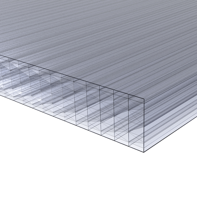 plaque de polycarbonate alvéolaire avec plusieurs parois