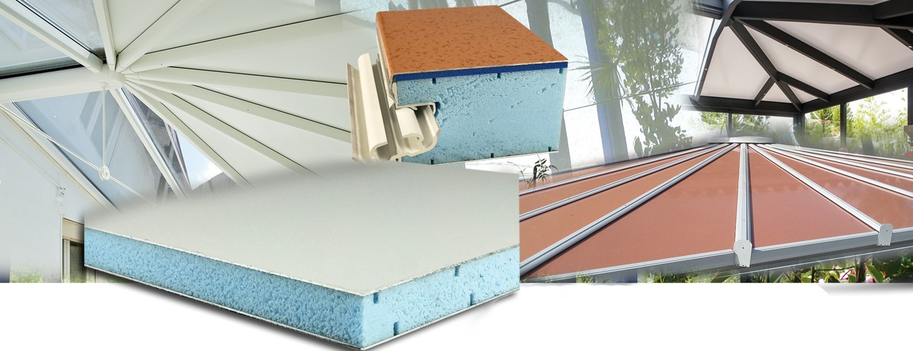 Panneaux de remplissage et de toiture pour la vérandas et les extensions de pièces