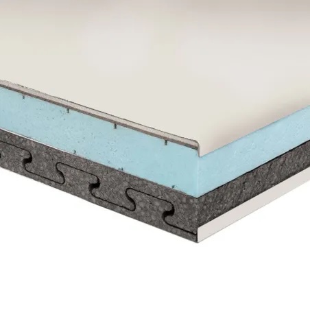 Panneau de toiture ISOTOIT® ELS Oméga 68mm d'épaisseur blanc