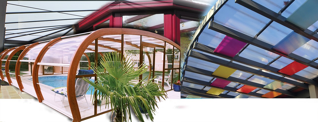 solutions en polycarbonate alvéolaire et compact, en polyester et polycarbonate ondulé pour la toiture et la couverture