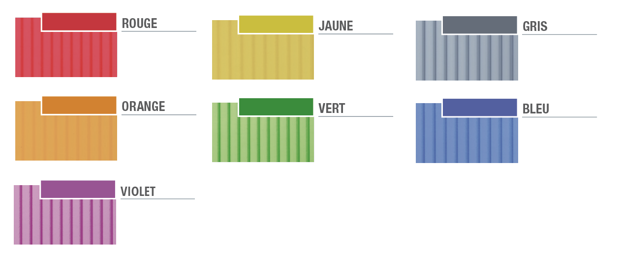 Coloris sur demande du polycarbonate arcoWall® 5613